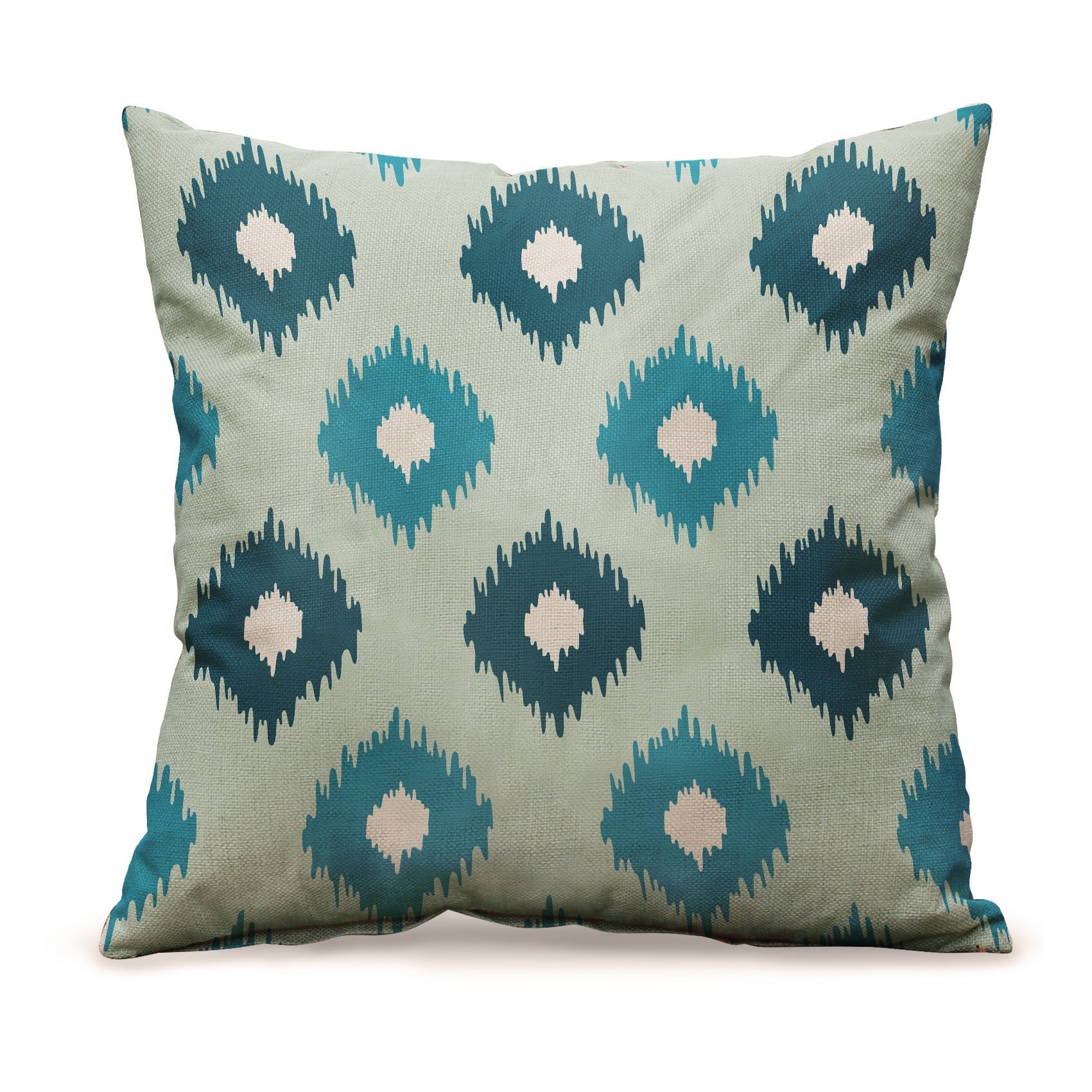 HKM-159315 Geometric Abstract Linen Cushion Cover for Sofa and Car - 45x45cm
