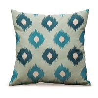 HKM-159315 Geometric Abstract Linen Cushion Cover for Sofa and Car - 45x45cm