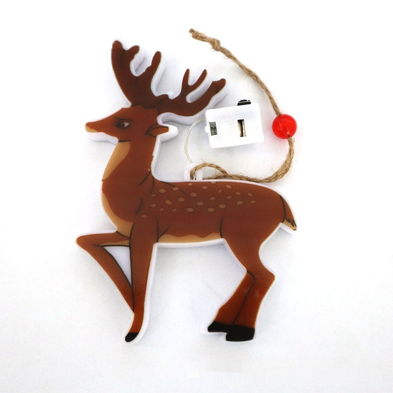 HKM-159315 LED Christmas Tree Decorative Lamp with Various Festive Shapes and Battery Power
