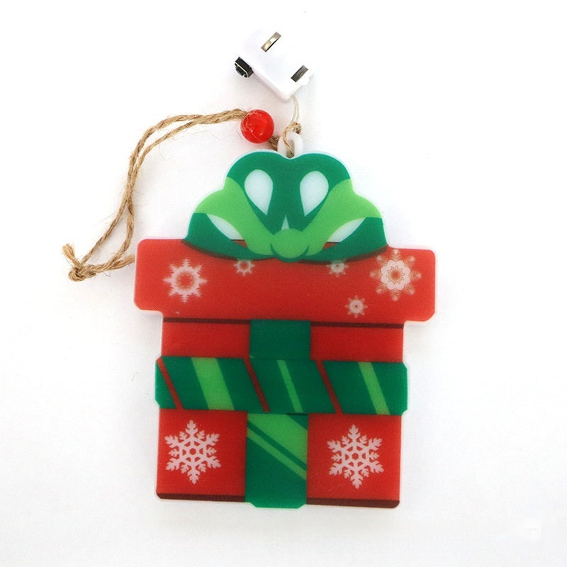 HKM-159315 LED Christmas Tree Decorative Lamp with Various Festive Shapes and Battery Power