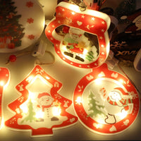 HKM-159315 LED Christmas Tree Decorative Lamp with Various Festive Shapes and Battery Power