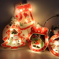 HKM-159315 LED Christmas Tree Decorative Lamp with Various Festive Shapes and Battery Power