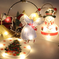 HKM-159315 LED Christmas Tree Decorative Lamp with Various Festive Shapes and Battery Power