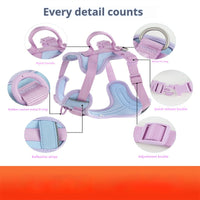 HKM-159379 Dog Chest Strap Leash with Adjustable Hand Holding Rope - Multiple Colors Available
