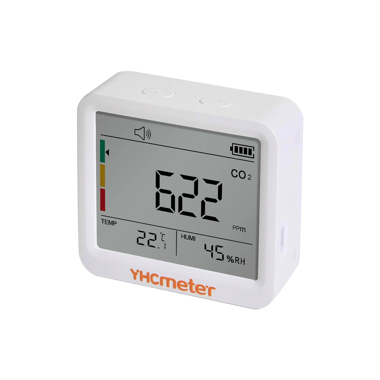 KTX-159379 Indoor CO2 Meter with Temperature and Humidity Sensor, 3-in-1 Air Quality Monitor