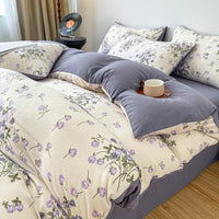 HKM-159507 Thickened Brushed Cartoon-Patterned Bedding Set - 3-Piece for Maternal and Child