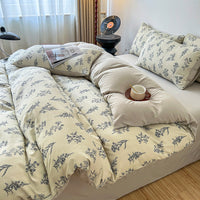 HKM-159507 Thickened Brushed Cartoon-Patterned Bedding Set - 3-Piece for Maternal and Child