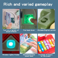 HKM-159763 Musical Activity Cube for Toddlers with Light and Sound - Educational Play Block for Learning Fun