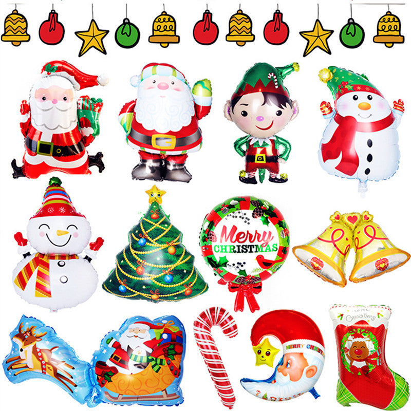 HKM-159955 Christmas Themed Aluminum Foil Balloon for Festive Decor