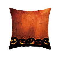 HKM-160019 Halloween Devil Print Pillow Cover - 45x45cm Polyester Cushion Case
