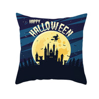 HKM-160019 Halloween Devil Print Pillow Cover - 45x45cm Polyester Cushion Case
