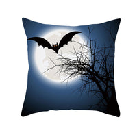 HKM-160019 Halloween Devil Print Pillow Cover - 45x45cm Polyester Cushion Case