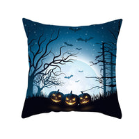 HKM-160019 Halloween Devil Print Pillow Cover - 45x45cm Polyester Cushion Case