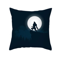 HKM-160019 Halloween Devil Print Pillow Cover - 45x45cm Polyester Cushion Case