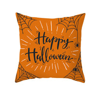 HKM-160019 Halloween Devil Print Pillow Cover - 45x45cm Polyester Cushion Case