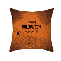 HKM-160019 Halloween Devil Print Pillow Cover - 45x45cm Polyester Cushion Case