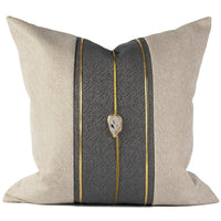 HKM-160147 Solid Color Jacquard Fabric Home Sofa Cushion Pillow Cover 45x45cm & 50x50cm