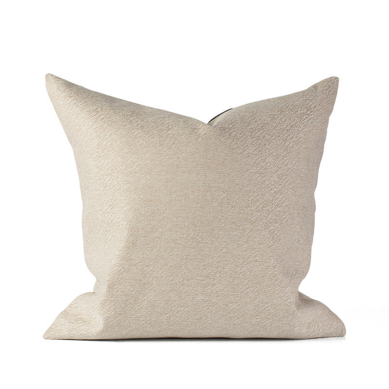 HKM-160147 Solid Color Jacquard Fabric Home Sofa Cushion Pillow Cover 45x45cm & 50x50cm