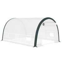 HKM-160339 Walk-In Tunnel Greenhouse 4x3m with Steel Frame, Double-Layer Cover, and Accessories