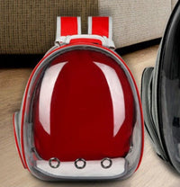 HKM-160531 Expandable Transparent Mesh Pet Backpack - Lightweight Carrier for Cats Up to 6kg - Various Colors Available