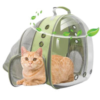 HKM-160531 Expandable Transparent Mesh Pet Backpack - Lightweight Carrier for Cats Up to 6kg - Various Colors Available