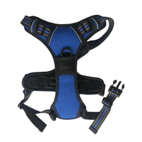 HKM-160531 Reflective Explosion-Proof Dog Harness - Oxford Cloth, Mesh, and EVA Material - Adjustable for Small to Large Dogs