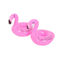HKM-160595 Inflatable PVC Flamingo Cup Holder for Swimming Pool and Beach Fun - 20x18x18cm