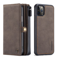 HKM-160595 Leather Wallet Style Phone Case for Select Apple and Samsung Models - Handmade TPU and Leather, Available in Multiple Colors