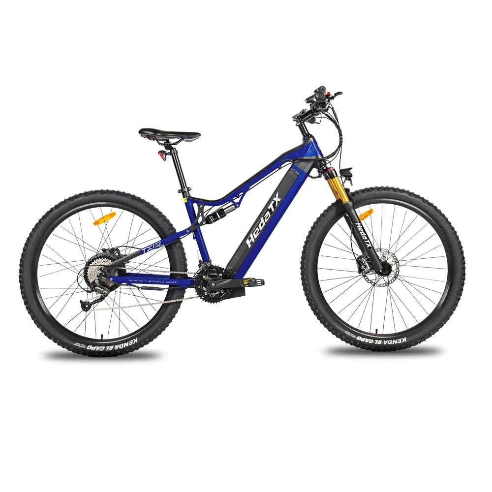 KTX-160659 1000W Full Suspension Electric Mountain Bike - 29 Inch Wheel, Hydraulic Disc Brakes, 60-70 Nm Torque