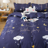 HKM-160659 Aloe Cotton Four-Piece Bedding Set in Various Patterns and Sizes