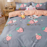 HKM-160659 Aloe Cotton Four-Piece Bedding Set in Various Patterns and Sizes