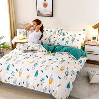 HKM-160659 Aloe Cotton Four-Piece Bedding Set in Various Patterns and Sizes