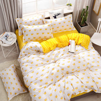 HKM-160659 Aloe Cotton Four-Piece Bedding Set in Various Patterns and Sizes