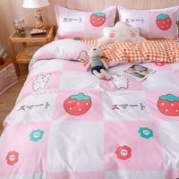 HKM-160659 Aloe Cotton Four-Piece Bedding Set in Various Patterns and Sizes