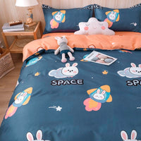 HKM-160659 Aloe Cotton Four-Piece Bedding Set in Various Patterns and Sizes