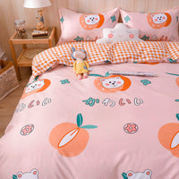 HKM-160659 Aloe Cotton Four-Piece Bedding Set in Various Patterns and Sizes