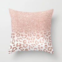 HKM-160723 Pink Peach Skin Cushion Cover - Blended Fabric Decorative Pillowcase 45x45cm