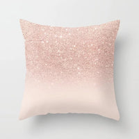 HKM-160723 Pink Peach Skin Cushion Cover - Blended Fabric Decorative Pillowcase 45x45cm