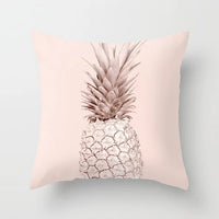 HKM-160723 Pink Peach Skin Cushion Cover - Blended Fabric Decorative Pillowcase 45x45cm