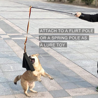 HKM-160787 Crazy Horse-dog Bite Cloth Dog Training Supplies Interactive Cowhide Bite Pet Toy
