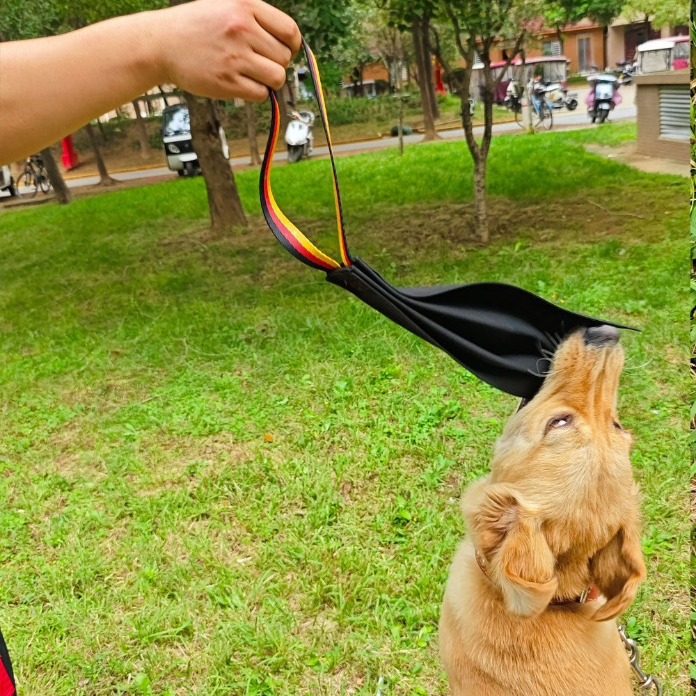 HKM-160787 Crazy Horse-dog Bite Cloth Dog Training Supplies Interactive Cowhide Bite Pet Toy