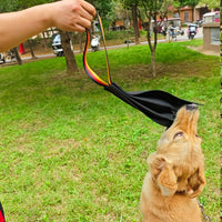 HKM-160787 Crazy Horse-dog Bite Cloth Dog Training Supplies Interactive Cowhide Bite Pet Toy