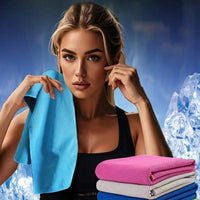HKM-160915 Cooling Microfiber Towel for Instant Refreshment - Quick Dry Sports Towel for Gym, Yoga & Outdoor Activities