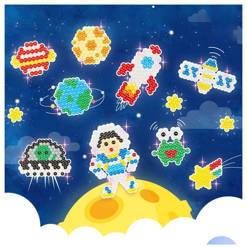 HKM-160915 Magic Water Beads DIY Decoration Set for Kids – Fun and Educational Sticky Bead Activity