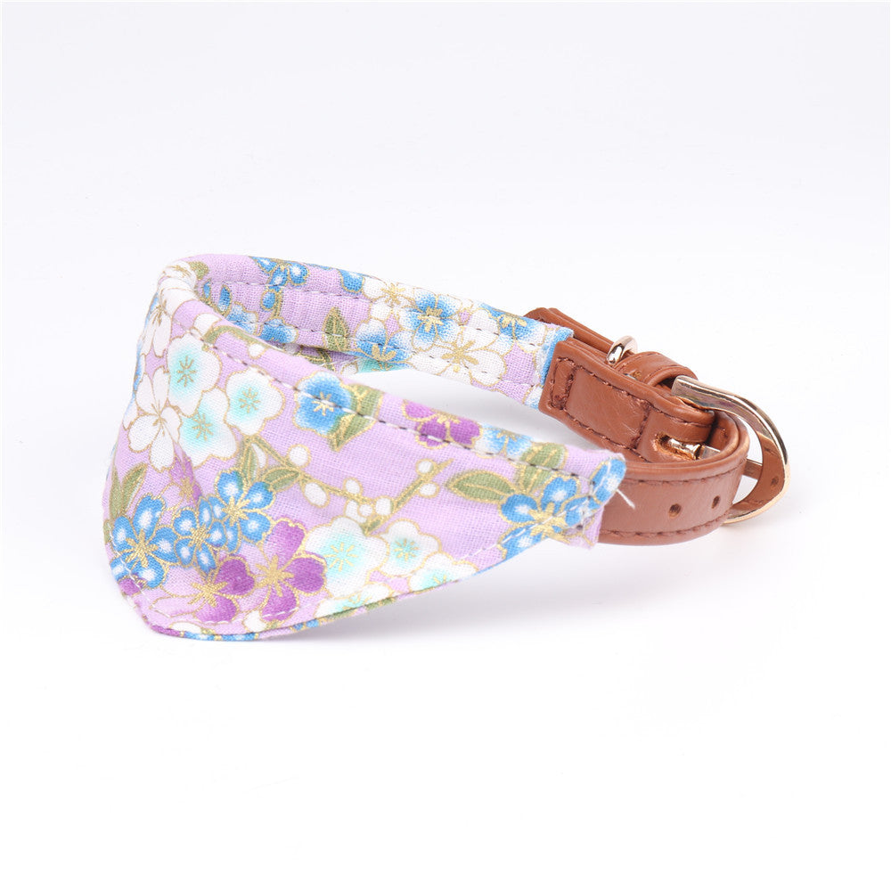 HKM-161043 Amingge New Cross-border Japanese Style Triangular Binder Pet Collar Dog Saliva Towel