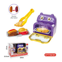 HKM-161171 Pretend Play Breakfast Machine Toy - Toaster with Accessories for Kids Age 2 to 13