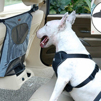 HKM-161363 Pet Car Rear Seat Divider Anti-Dog Barrier with PVC Netting, 54x49cm