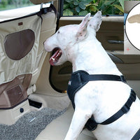 HKM-161363 Pet Car Rear Seat Divider Anti-Dog Barrier with PVC Netting, 54x49cm