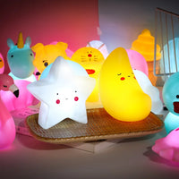 HKM-161491 Cartoon LED Night Light with Moon, Star, and Cloud Design for Kids' Bedroom Decor
