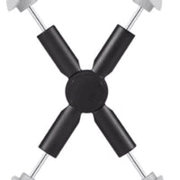 HKM-161555 Universal Motorcycle and Bicycle Mobile Phone Holder - Outdoor Riding Phone and Tablet Bracket in Black and Gray